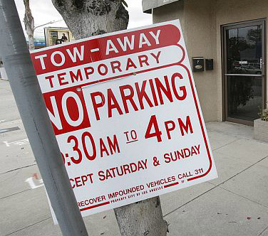 no Parking Sign Example